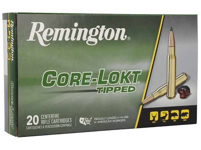 Remington Core-Lokt Tipped 270 Winchester Ammo 130 Grain Polymer Tip Box of 1000