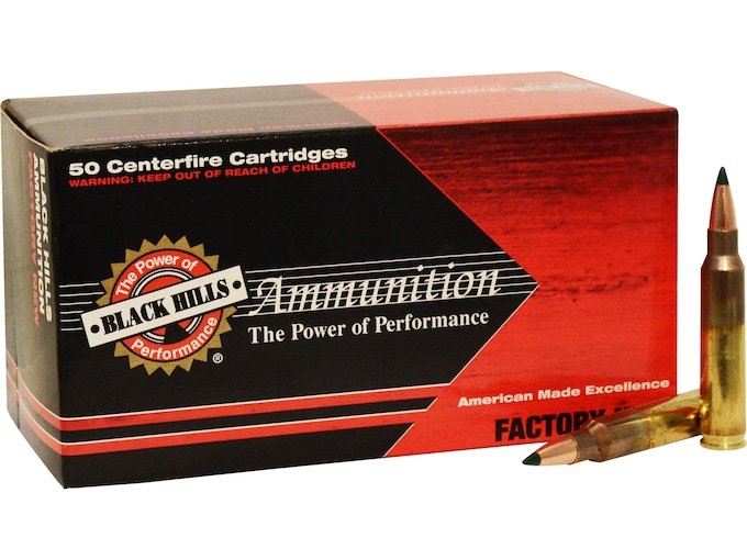 Black Hills 5.56x45mm NATO Ammo 69 Grain Sierra Tipped MatchKing Polymer Tip Box of 100 RDS