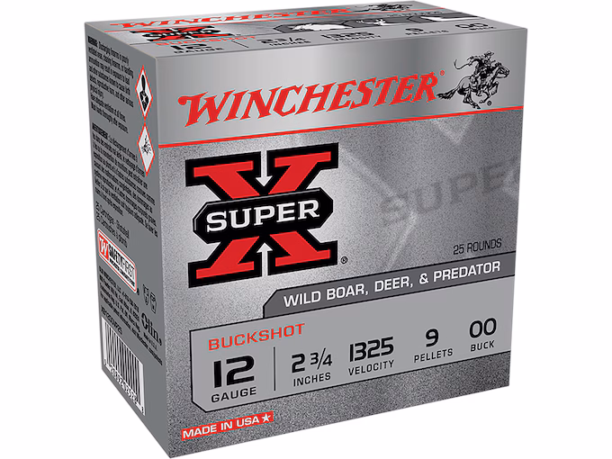 Winchester Super X 12 Gauge Buckshot Ammo 2-3/4"